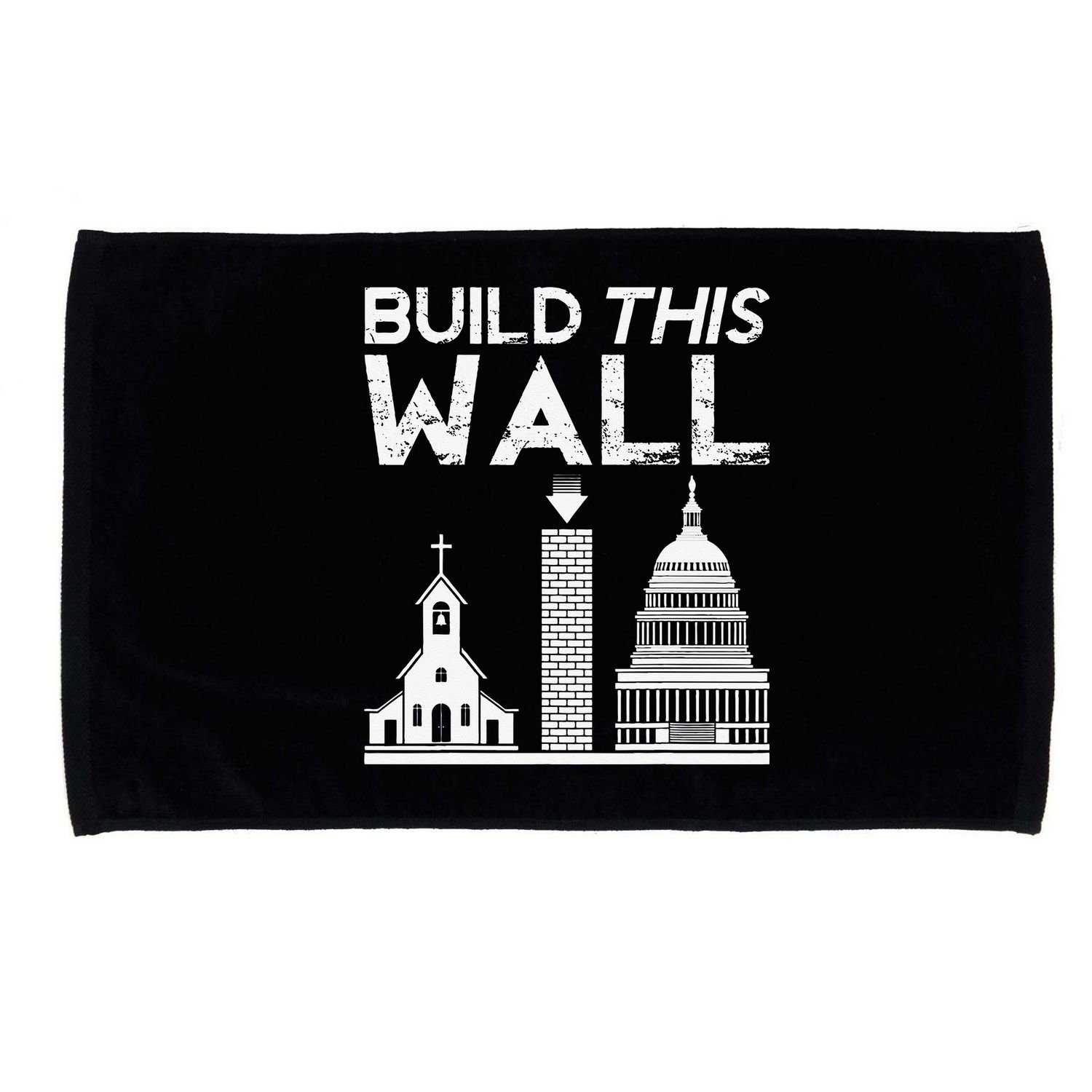 Build This Wall Separation Of Church And State USA Microfiber Hand Towel
