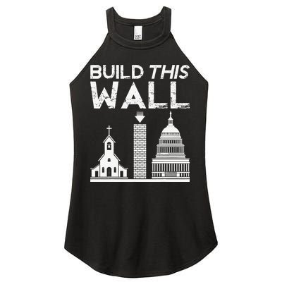 Build This Wall Separation Of Church And State USA Women's Perfect Tri Rocker Tank