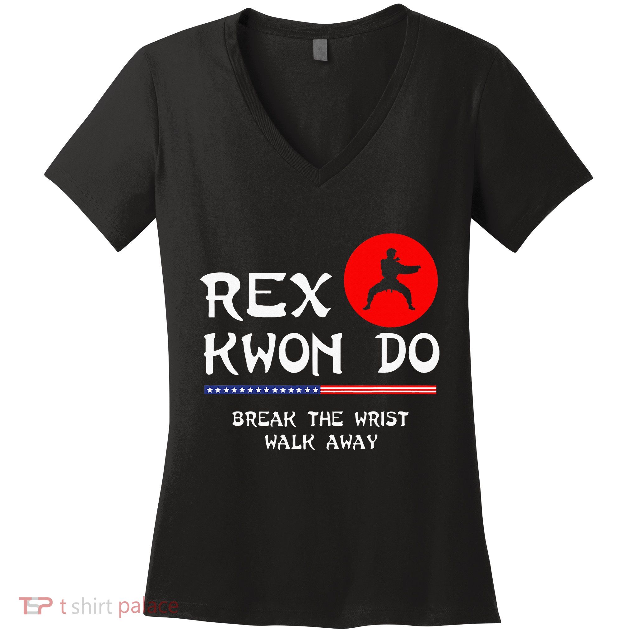 Break The Wrist Walk Away Rex Kwon Do Women's V-Neck T-Shirt