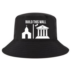 Build This Wall Giftseparate Church And State Science March Gift Cool Comfort Performance Bucket Hat