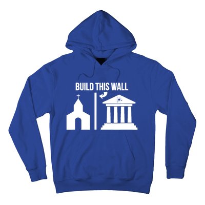 Build This Wall Giftseparate Church And State Science March Gift Hoodie