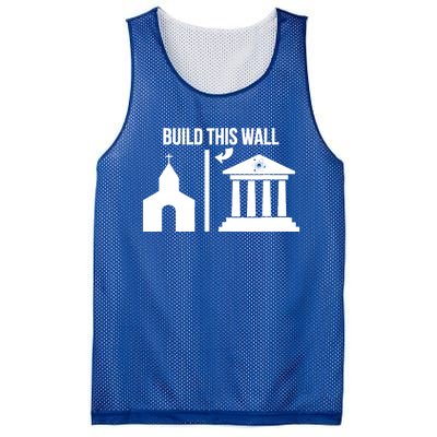 Build This Wall Giftseparate Church And State Science March Gift Mesh Reversible Basketball Jersey Tank