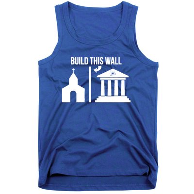 Build This Wall Giftseparate Church And State Science March Gift Tank Top