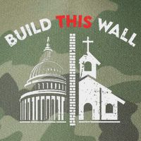 Build This Wall Separation Of Church And State Legacy Tie Dye Trucker Hat