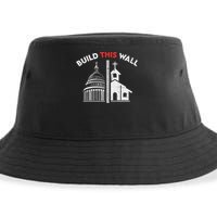 Build This Wall Separation Of Church And State Sustainable Bucket Hat