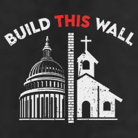 Build This Wall Separation Of Church And State Adult Drive Performance Visor