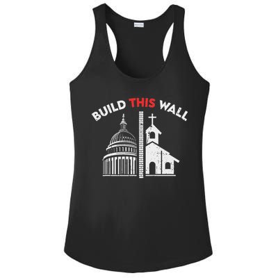 Build This Wall Separation Of Church And State Ladies PosiCharge Competitor Racerback Tank
