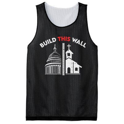 Build This Wall Separation Of Church And State Mesh Reversible Basketball Jersey Tank
