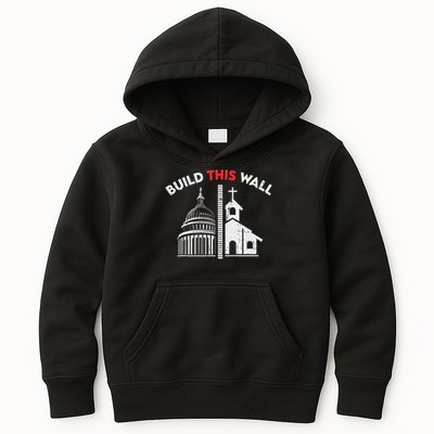 Build This Wall Separation Of Church And State Kids Hoodie