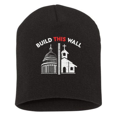 Build This Wall Separation Of Church And State Short Acrylic Beanie