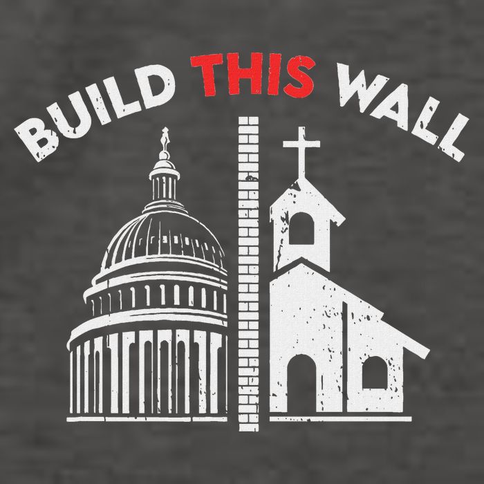Build This Wall Separation Of Church And State Vector Backpack