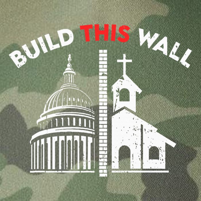 Build This Wall Separation Of Church And State Legacy Tie Dye Trucker Hat