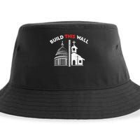 Build This Wall Separation Of Church And State Sustainable Bucket Hat