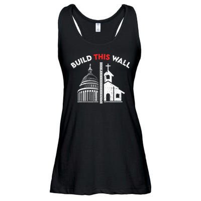 Build This Wall Separation Of Church And State Ladies Essential Flowy Tank