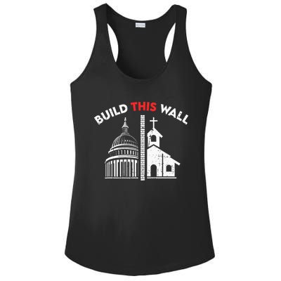 Build This Wall Separation Of Church And State Ladies PosiCharge Competitor Racerback Tank