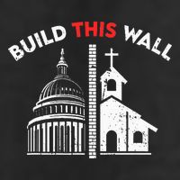 Build This Wall Separation Of Church And State Large Microfiber Waffle Golf Towel