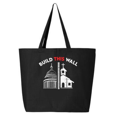 Build This Wall Separation Of Church And State 25L Jumbo Tote
