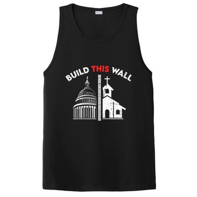 Build This Wall Separation Of Church And State PosiCharge Competitor Tank