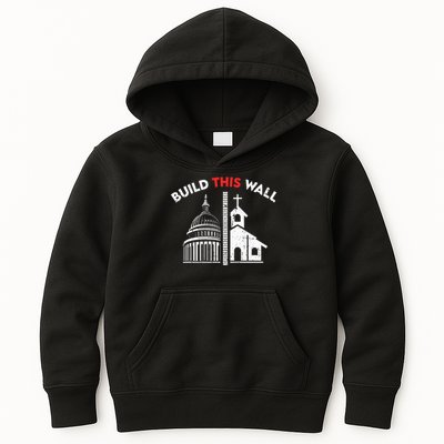 Build This Wall Separation Of Church And State Kids Hoodie