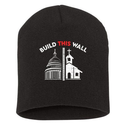 Build This Wall Separation Of Church And State Short Acrylic Beanie