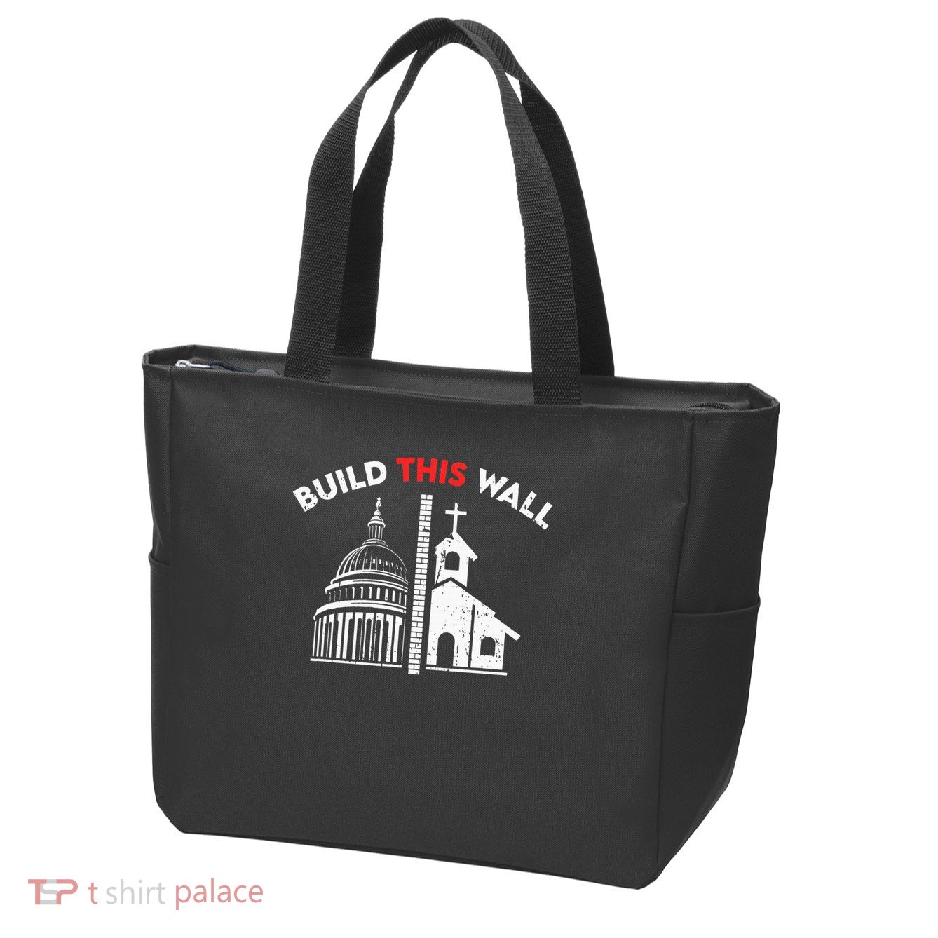 Build This Wall Separation Of Church And State Zip Tote Bag