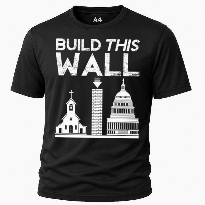 Build This Wall Separation Of Church And State Usa Gift Cooling Performance Crew T-Shirt