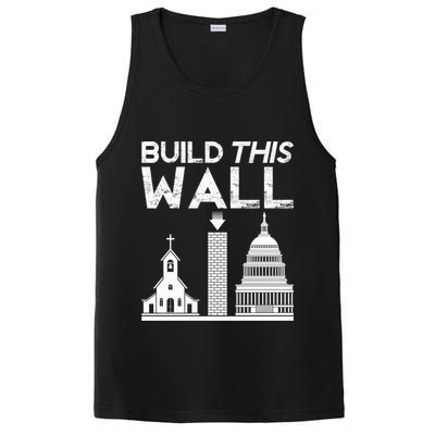 Build This Wall Separation Of Church And State Usa Gift PosiCharge Competitor Tank