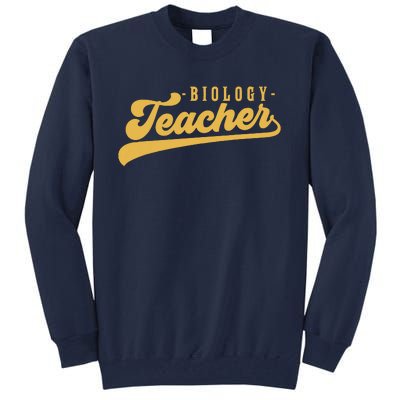 Biology Teacher Women Vintage Graphic Biology Teacher Tall Sweatshirt