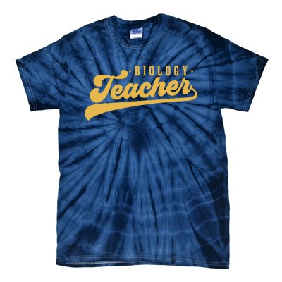 Biology Teacher Women Vintage Graphic Biology Teacher Tie-Dye T-Shirt