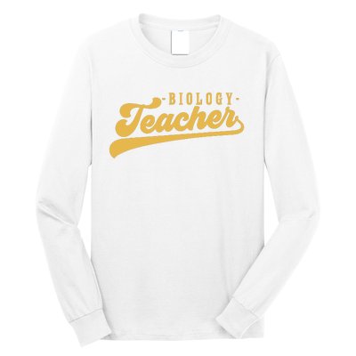 Biology Teacher Women Vintage Graphic Biology Teacher Long Sleeve Shirt