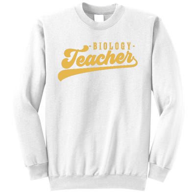 Biology Teacher Women Vintage Graphic Biology Teacher Sweatshirt