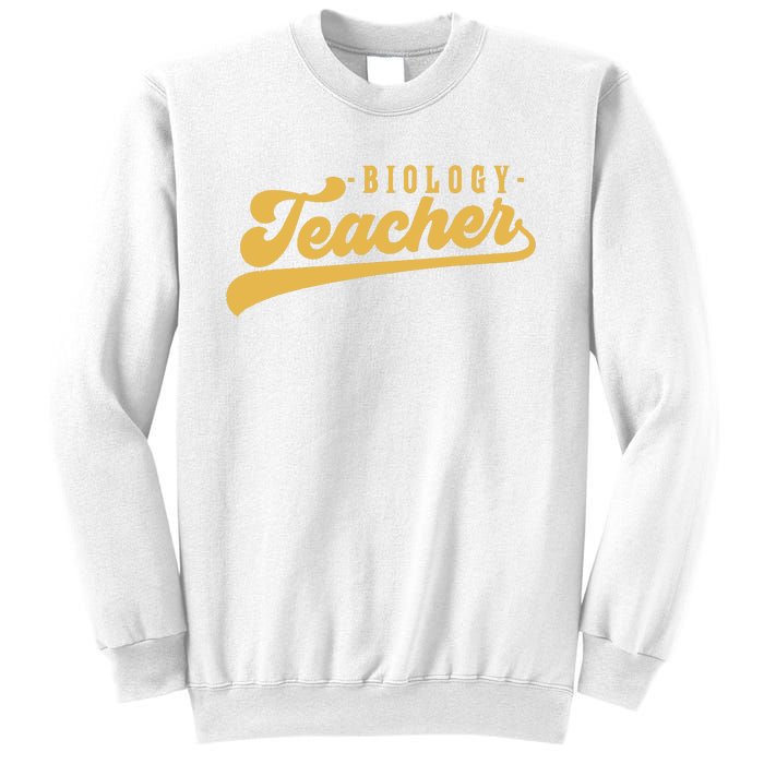 Biology Teacher Women Vintage Graphic Biology Teacher Sweatshirt