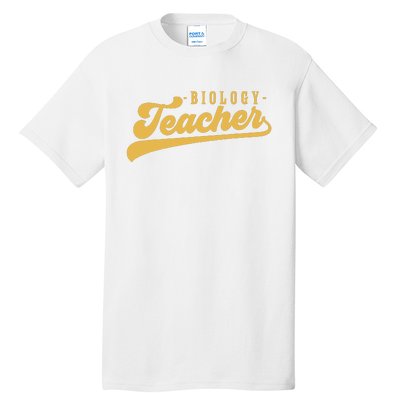 Biology Teacher Women Vintage Graphic Biology Teacher Tall T-Shirt