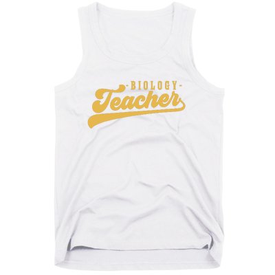 Biology Teacher Women Vintage Graphic Biology Teacher Tank Top