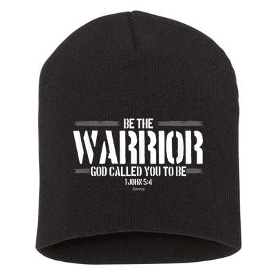 Be The Warrior God Called You To Be Gift For Mens Christian Gift Short Acrylic Beanie