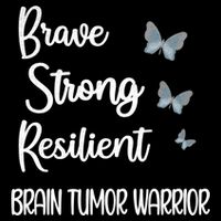 Brain Tumor Warrior Brain Cancer Awareness Gray Ribbon Gift Backpack