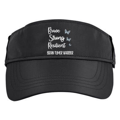 Brain Tumor Warrior Brain Cancer Awareness Gray Ribbon Gift Adult Drive Performance Visor