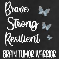 Brain Tumor Warrior Brain Cancer Awareness Gray Ribbon Gift Golf Towel