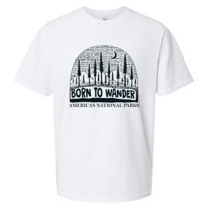 Born To Wander AmericaS National Parks Nature Sueded Cloud Jersey T-Shirt