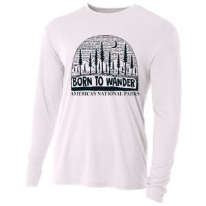 Born To Wander AmericaS National Parks Nature Cooling Performance Long Sleeve Crew