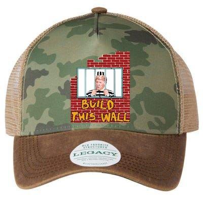 Build This Wall Lock Him Up Anti Trump Impeachment 45 Legacy Tie Dye Trucker Hat