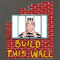 Build This Wall Lock Him Up Anti Trump Impeachment 45 Cotton Canvas Backpack