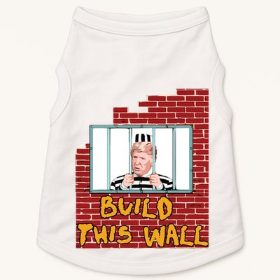 Build This Wall Lock Him Up Anti Trump Impeachment 45 Doggie Tank