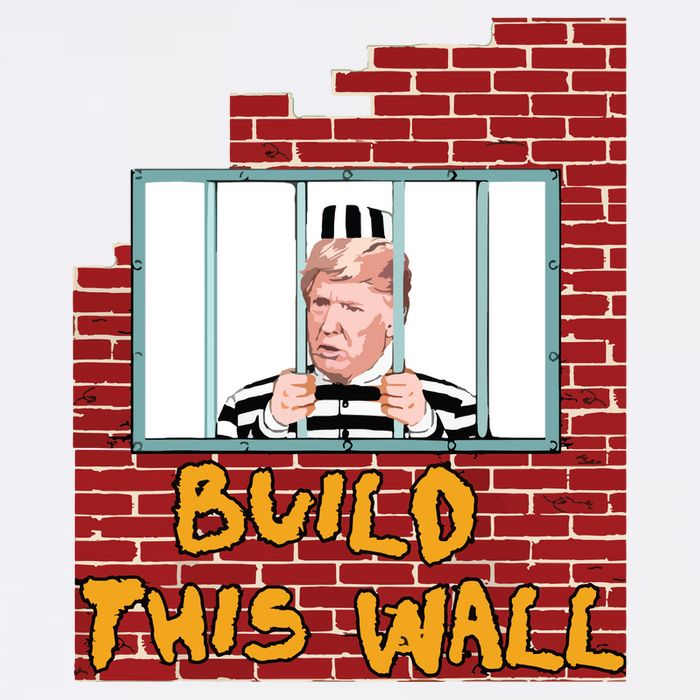 Build This Wall Lock Him Up Anti Trump Impeachment 45 Cooling Performance Crew T-Shirt