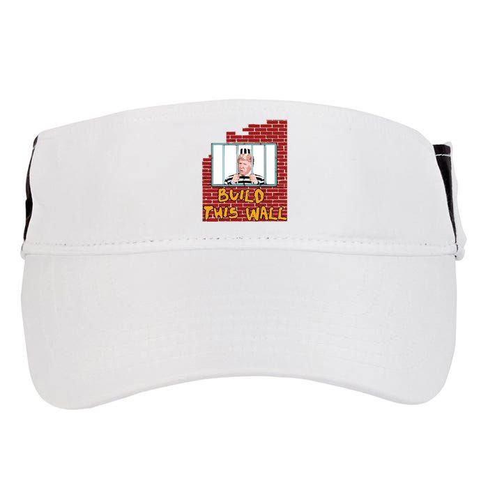 Build This Wall Lock Him Up Anti Trump Impeachment 45 Adult Drive Performance Visor