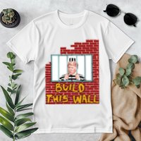 Build This Wall Lock Him Up Anti Trump Impeachment 45 Premium T-Shirt