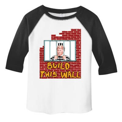 Build This Wall Lock Him Up Anti Trump Impeachment 45 Toddler Fine Jersey T-Shirt