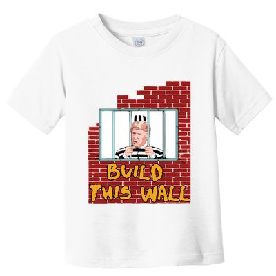 Build This Wall Lock Him Up Anti Trump Impeachment 45 Toddler T-Shirt