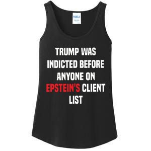 Bauman Trump Was Indicted Before Anyone On Epstein’S Client List Ladies Essential Tank