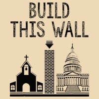 Build This Wall Ironic Separate Church And State Bag